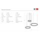 Candelabre, Lustre - Lustra suspendata LED SPARK 40+60+80 DIMM CH