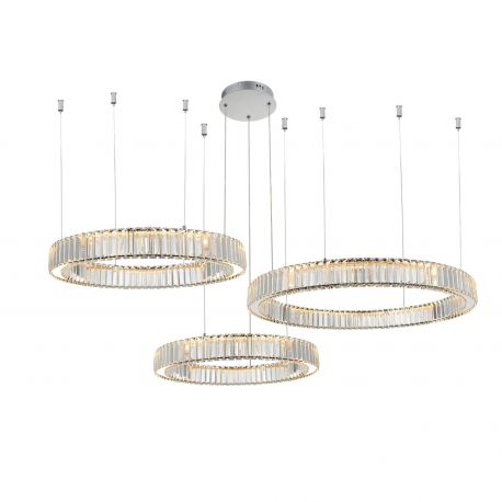 Candelabre, Lustre - Lustra suspendata LED SPARK 40+60+80 DIMM CH