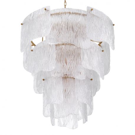 Candelabre, Lustre - Candelabru LUX design deosebit Asinara L, sticla texturata