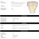 Candelabre, Lustre - Candelabru LUX design deosebit Asinara L, sticla texturata