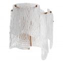 Aplica de perete LUX design deosebit Asinara, sticla texturata