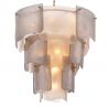Candelabru LUX design deosebit Asinara L, sticla fumurie