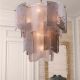 Candelabre, Lustre - Candelabru LUX design deosebit Asinara S, sticla fumurie