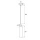 Pendule, Lustre suspendate - Pendul design modern CAMPANILA, sampanie