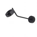 Aplica LED de perete cu brat stil minimalist ISEO negru