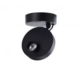 Plafoniere cu spoturi, Spoturi aplicate - Plafoniera LED tip spot stil minimalist ISEO TOP negru