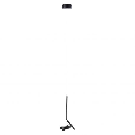 Pendule, Lustre suspendate - Pendul LED cu spot stil minimalist ISEO negru