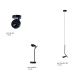 Pendule, Lustre suspendate - Pendul LED cu spot stil minimalist ISEO negru