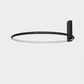 Lustre aplicate - Lustra LED reglabila design circular VINCENT 40 BK