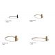 Lustre aplicate - Lustra LED reglabila design circular VINCENT 40 BK