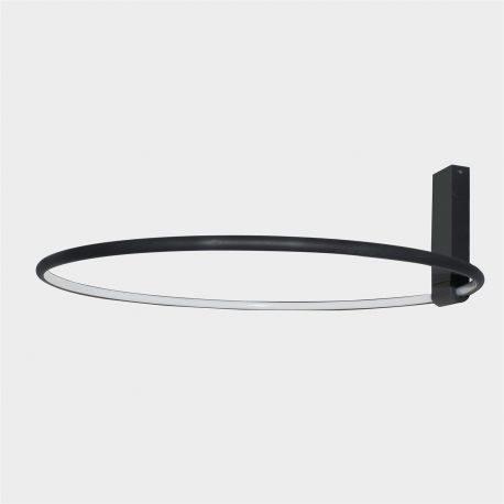 Lustre aplicate - Lustra LED reglabila design circular VINCENT 60 BK