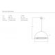 Pendule, Lustre suspendate - Lustra suspendata design modern RENE D-50cm beije