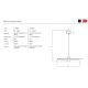 Pendule, Lustre suspendate - Lustra LED suspendata design decorativ FREYA 60 bej