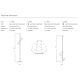 Pendule, Lustre suspendate - Pendul cu 2 spoturi stil minimalist VIVI TOP 2 negru/auriu