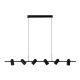 Pendule, Lustre suspendate - Lustra suspendata stil modern minimalist VIVI 6 negru