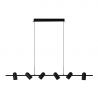 Lustra suspendata stil modern minimalist VIVI 6 negru