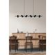 Pendule, Lustre suspendate - Lustra suspendata stil modern minimalist VIVI 6 negru
