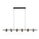 Pendule, Lustre suspendate - Lustra suspendata stil modern minimalist VIVI 6 negru/auriu