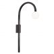 Aplice, corpuri de iluminat pentru pereti - Aplica de perete LED design minimalist ENIGMA, negru