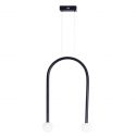 Lustra LED design minimalist ENIGMA, negru