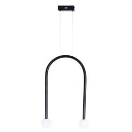 Pendule, Lustre suspendate - Lustra LED design minimalist ENIGMA, negru