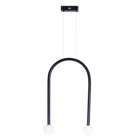 Pendule, Lustre suspendate - Lustra LED design minimalist ENIGMA, negru