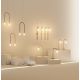 Pendule, Lustre suspendate - Lustra LED design minimalist ENIGMA, auriu periat