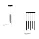 Pendule, Lustre suspendate - Lustra LED suspendata stil minimalist VERNO 3 negru 3000K