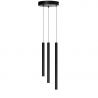 Lustra LED suspendata stil minimalist VERNO 3 negru 4000K