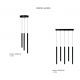 Pendule, Lustre suspendate - Lustra LED suspendata stil minimalist VERNO 3 negru 4000K