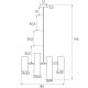 Pendule, Lustre suspendate - Lustra design modern LAXER 4L, alb