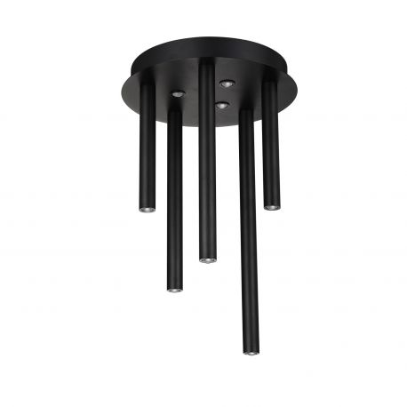 Plafoniere - Plafoniera LED dimabila moderna ILIOS 5 top negru
