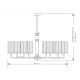 Candelabre, Lustre - Lustra 8 brate moderna realizata manual Artu Ryfel