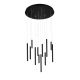 Pendule, Lustre suspendate - Lustra LED suspendata stil modern ILIOS 12 negru