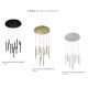 Pendule, Lustre suspendate - Lustra LED suspendata stil modern ILIOS 12 negru