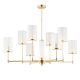 Candelabre, Lustre - Lustra 8 brate moderna realizata manual Empoli Ryfel