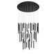 Pendule, Lustre suspendate - Lustra LED suspendata stil modern ILIOS 36 negru
