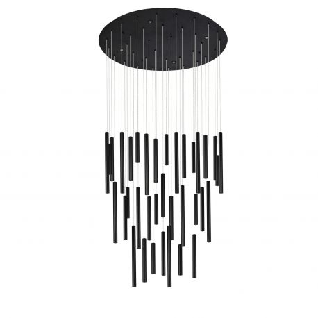 Pendule, Lustre suspendate - Lustra LED suspendata stil modern ILIOS 36 negru