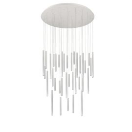 Pendule, Lustre suspendate - Lustra LED suspendata stil modern ILIOS 36 alba