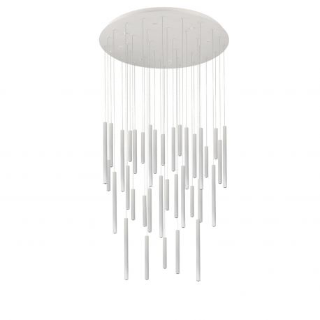 Pendule, Lustre suspendate - Lustra LED suspendata stil modern ILIOS 36 alba