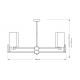 Candelabre, Lustre - Lustra 4 brate eleganta design modern Nemi