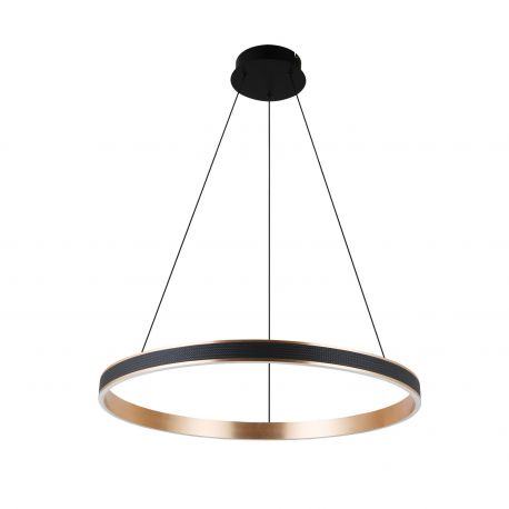 Pendule, Lustre suspendate - Lustra LED suspendata RIO 80 3-step dimm auriu/negru
