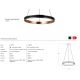 Pendule, Lustre suspendate - Lustra LED suspendata RIO 80 3-step dimm auriu/negru