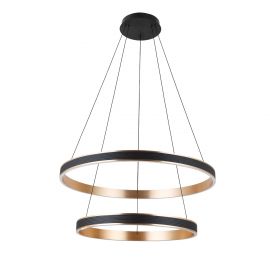 Pendule, Lustre suspendate - Lustra LED suspendata RIO 50+70 3-step dimm auriu/negru