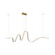 Lustra LED suspendata stil minimalist SIROCCO 3-step dimm aurie