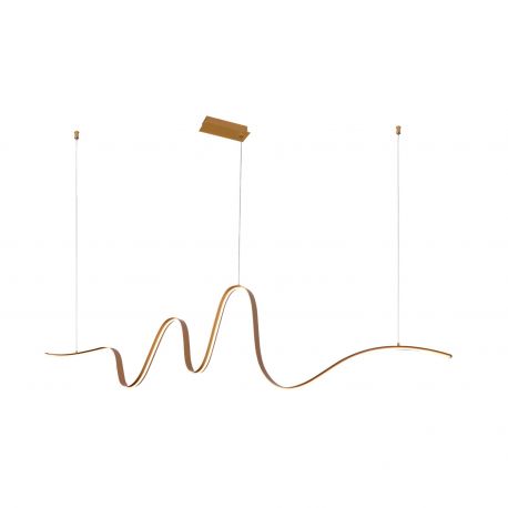 Pendule, Lustre suspendate - Lustra LED suspendata stil minimalist SIROCCO 3-step dimm aurie