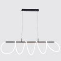 Lustra LED suspendata moderna ZIGZAG BK
