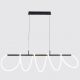 Pendule, Lustre suspendate - Lustra LED suspendata moderna ZIGZAG BK