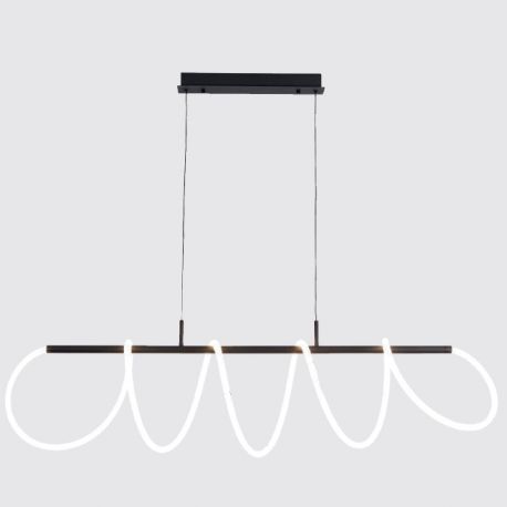 Pendule, Lustre suspendate - Lustra LED suspendata moderna ZIGZAG BK