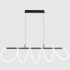 Lustra LED suspendata moderna ZIGZAG BK
